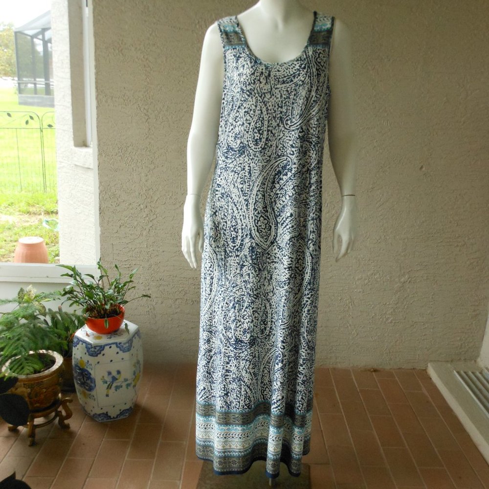 MSK Petite MAXI Patio Dress NWOT